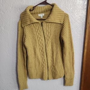 St. John's Bay Camel Cable Knit Sweater